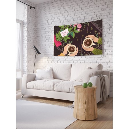 Decorative panel with photo printing "Date", horizontal, size 100x150 cm