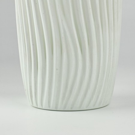 Paradise flower vase of white glass 30 × 13 × 13 cm-4