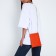 Cross-Bodi Bag on a zipper, Orange color