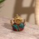Souvenir "Ganesha" Brass, stone 5 cm