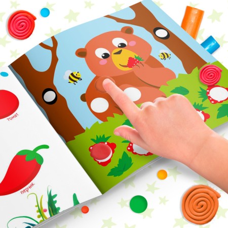 Applications with plasticine "Study colors", 12 p.-5