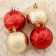 Set of balls plastic D-6 cm, 4 pcs "Aria" by red-gold