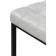 Har loth metal stool/eco -leather, black/gray 34x34x65 cm