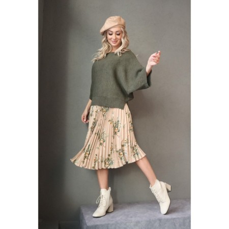 Female jumper, size 48, khaki color-14