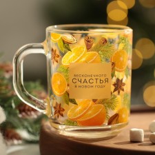 New Year! New Year's glass mug 
