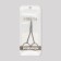 Scissors manicure, straight, narrow, 10.5 cm, silver color