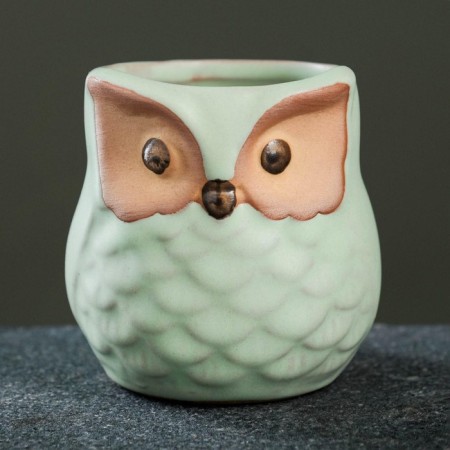 Pot "Owl Ava" 6x6x6.5cm, mix-11