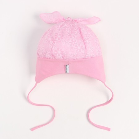 Children's hat, pink color, size 44-46-2