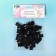 Dimensions of jacquard, "s", 12 × 30 mm, 100 pcs, black color