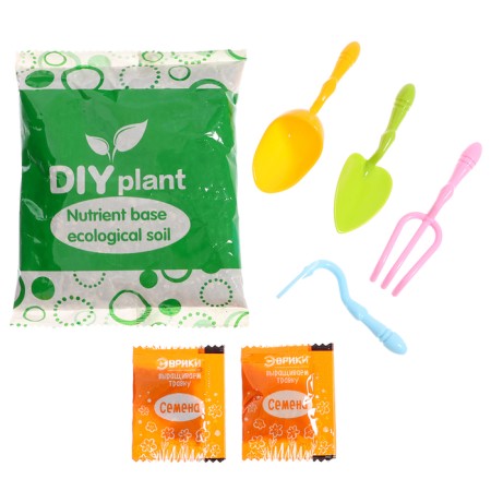 Set for experiments “Funny hairstyles, grow grass”, girl-1