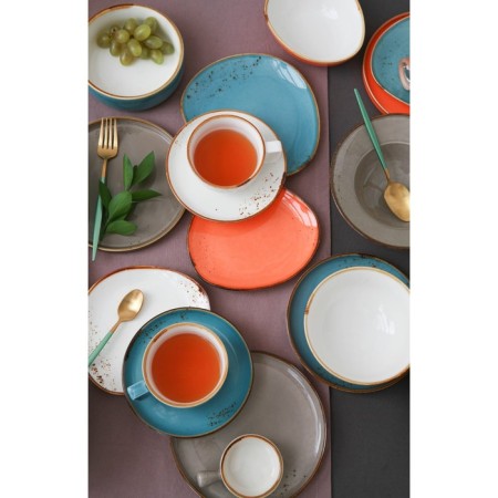 Porcelain salad Magistro "Cerera", 650 ml, 15 × 7.5 cm, brown color-11