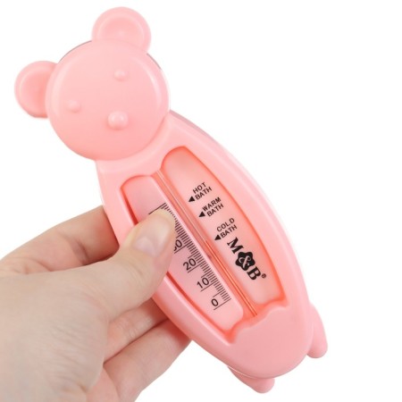 The bathroom thermometer "Bear", pink color-5
