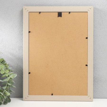 Photo frame Plastic format A4 "Gray marble baby" Silver stroke 33.6x25.5 cm-2