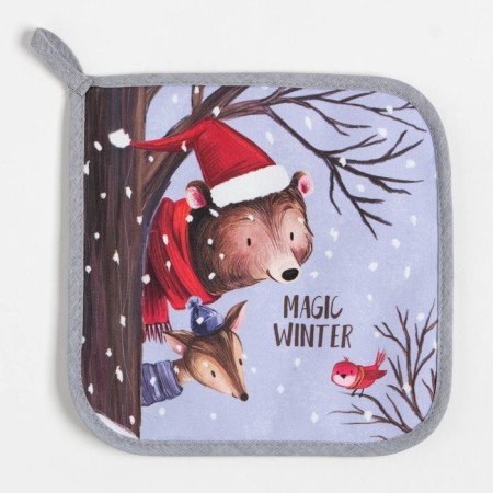 Kit kitchen Magic Winter, mittens-output 20x28cm, 19x19cm tack, 100% HL-3