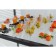 A disposable plastic spoon for buffet, 10 cm, transparent color, 50 pcs/un