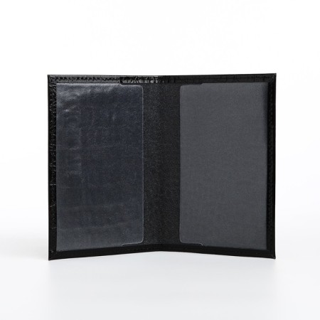 Cover for passport, black color-5