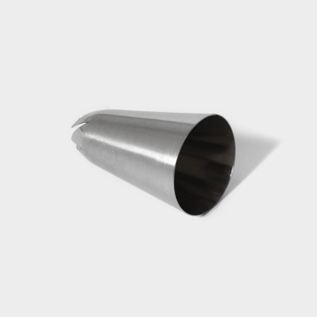 Confectionery nozzle "Closed rose", d = 3 cm, exit 0.7 cm, stainless steel-4