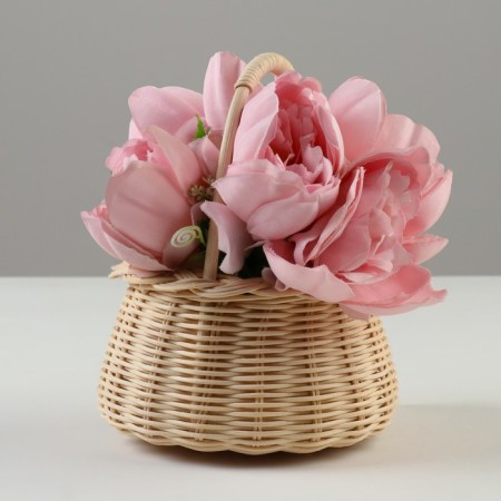 Wicker basket, 15.5 x 8/19.5 cm, rattan-1