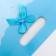 Gift box-package, packaging with a cut handle, "blue grace", 24 x 12 x 31 cm