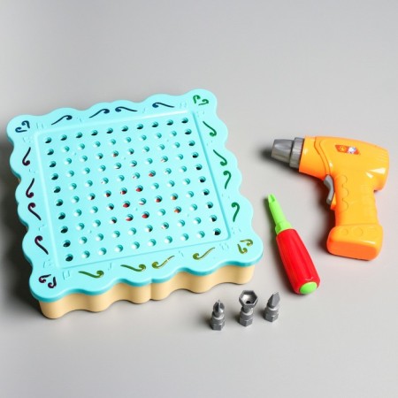 Screw designer with a drill, fixing, with backlight, 200 parts-1