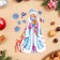 Set of stickers design "Snow Maiden" 33.8x24.4cm