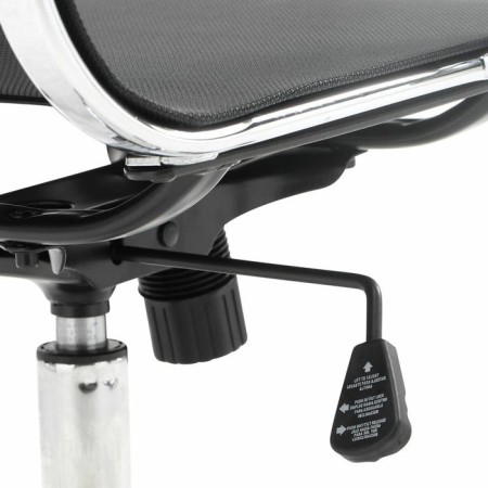 Office armchair Brabix "Line EX-530", chrome, mesh, black, 531846-5