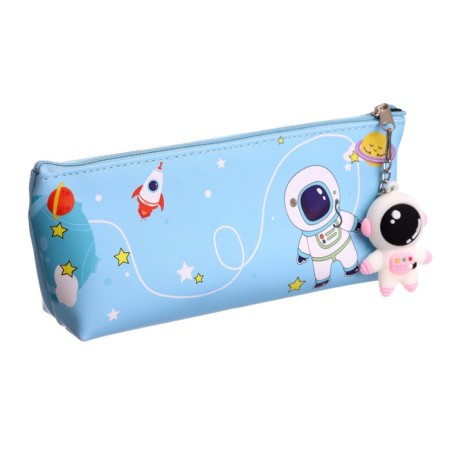 School Penal on a zipper, with a suspension, "astronaut", mix-1