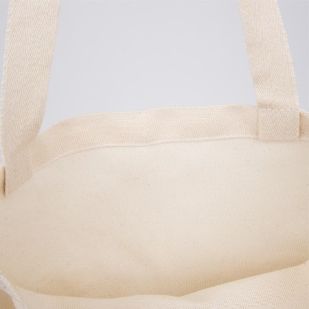 No Plastic-shoper bag without lightning, without lining, beige color-3