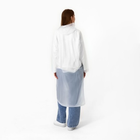 An adult raincoat with a branch for a backpack "Mountains Knee", universal size-5