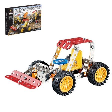 Metal constructor "Stroykhnika", 3 assembly options, 122 details
