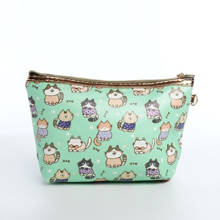Lightning cosmetic bag, brown color-1