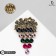 Boast-pier “bunch” is mobile, color in black gold