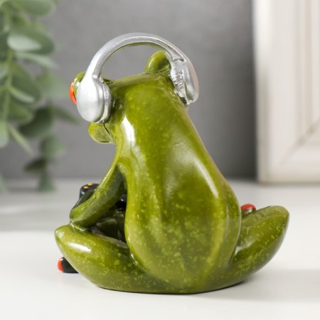 Souvenir Polystone Lac "Frog plays in the prefix" MIX 8x7x8 cm-3
