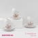 Service porcelain tea shade "Bunny", 12 objects: 6 cups 250 ml, 6 saucer d = 15 cm, white color