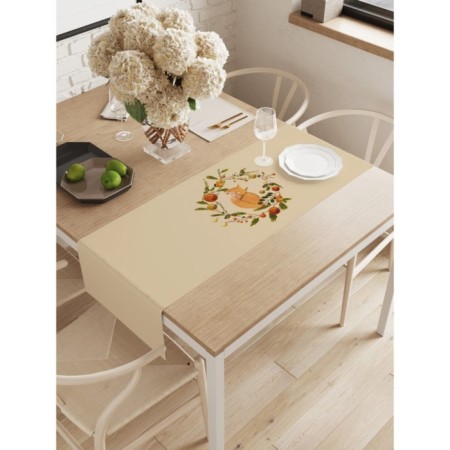 The path on the table “Fox, fox, fox...”, oxford, size 40x145 cm