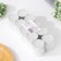 A set of tea candles, 3.8x1.6 cm, 3.5 hours, 12 g, 30 pieces, white