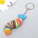 Trick rubber "Rainbow caterpillar" mix 2x2x7.5 cm