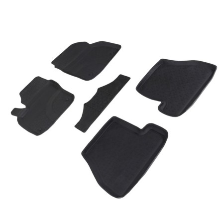 Rubber rugs with a high side for Ford Focus III, 2011-2015