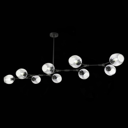 Suspended EVOLUCE lamp. Sle154843-09. Rametto. 9x40 watts, E27, 233x82x33 cm, black color-1