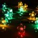 Garland “thread” 4.5 m with nozzles “chamomile”, IP44, dark thread, 30 LED, glow of multi, 2 modes, solar battery