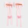 Hair clips with a bow "for a cute lady", 2 pcs., 4 x 15 cm