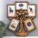 Photo frame plastic in 5 photos 10x15 cm "Cash tree" gold 45x37.5 cm