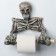 Skeleton toilet holder 18x22cm