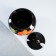 Set of pots "Gift with a sequence" 4x0.85l / 27x21x13cm, poppy on black