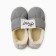 Male slippers, size 44-45, gray color