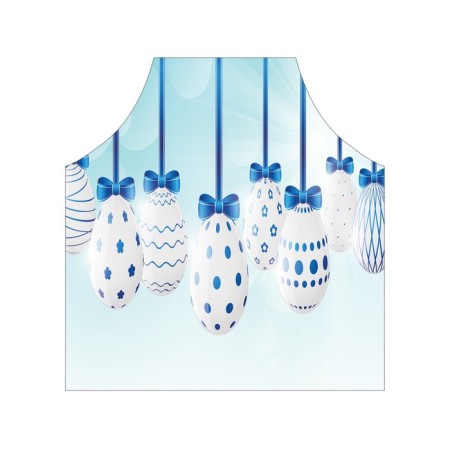Apron kitchen with a photocrint "Festive eggs", adjustable, size OS-2