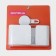 Holder for bathrooms on Velcro of Dolyan, 21 × 19 × 9 cm, white color