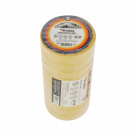 PVC island 0.13x15 mm, 20 m, yellow kranz-4