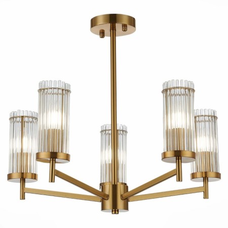 Ceiling Ceiling ST LUCE. SL1233.302.05. Bitonto. 5x60 watts, E14, 58x58x49 cm, brass color-3
