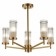 Ceiling Ceiling ST LUCE. SL1233.302.05. Bitonto. 5x60 watts, E14, 58x58x49 cm, brass color